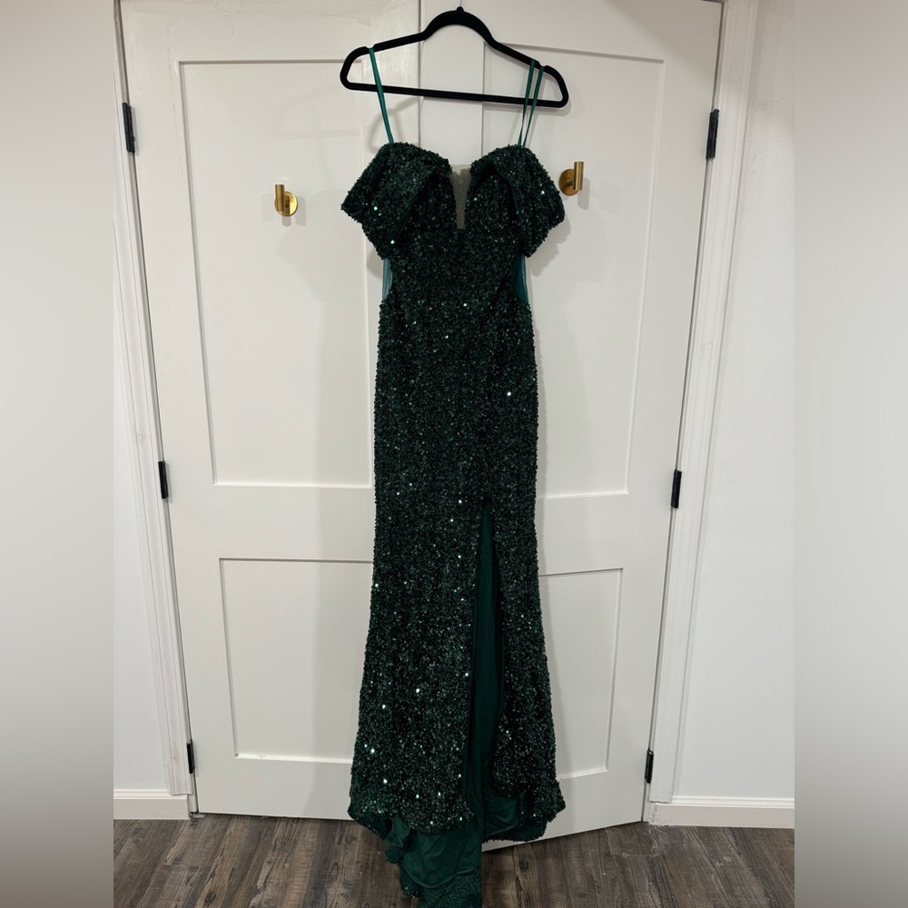 Green Sequen Dress